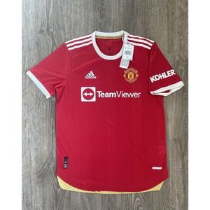 NWT Authentic Adidas Manchester United Home Soccer Jersey 21-22 Size Large